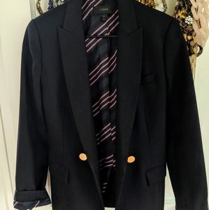 J Crew Dover Navy Blazer in Italian Wool
